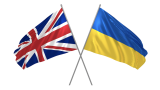 Uk and UKraine flags