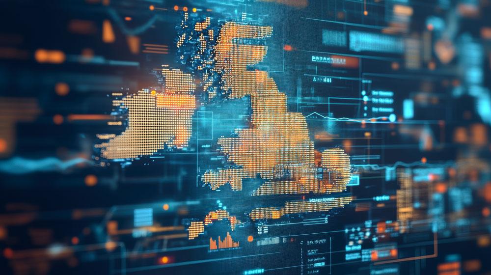 digital image of the UK